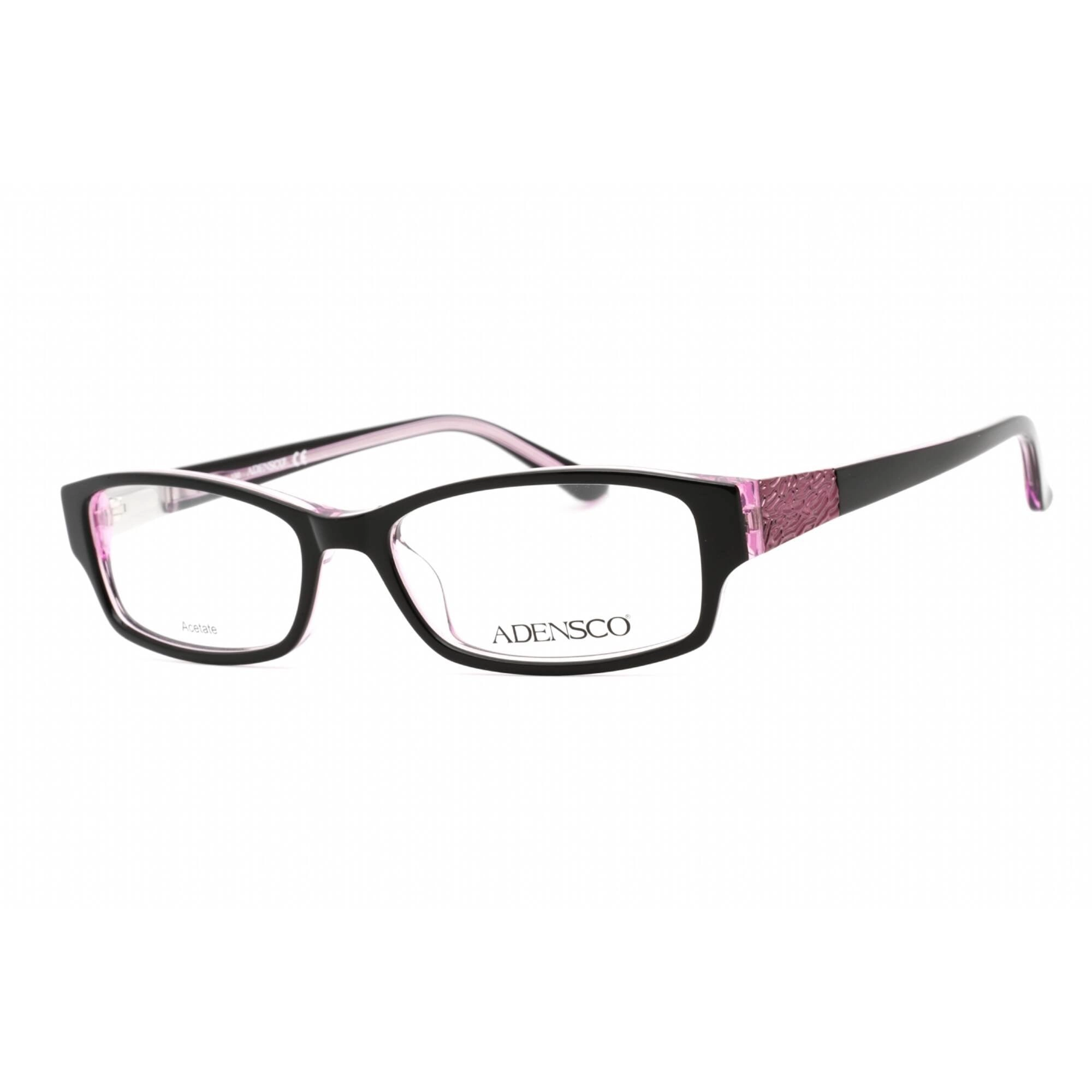 Adensco Women's Eyeglasses - Black Plum Rectangular Full Rim Frame | Jan 0JJT 00