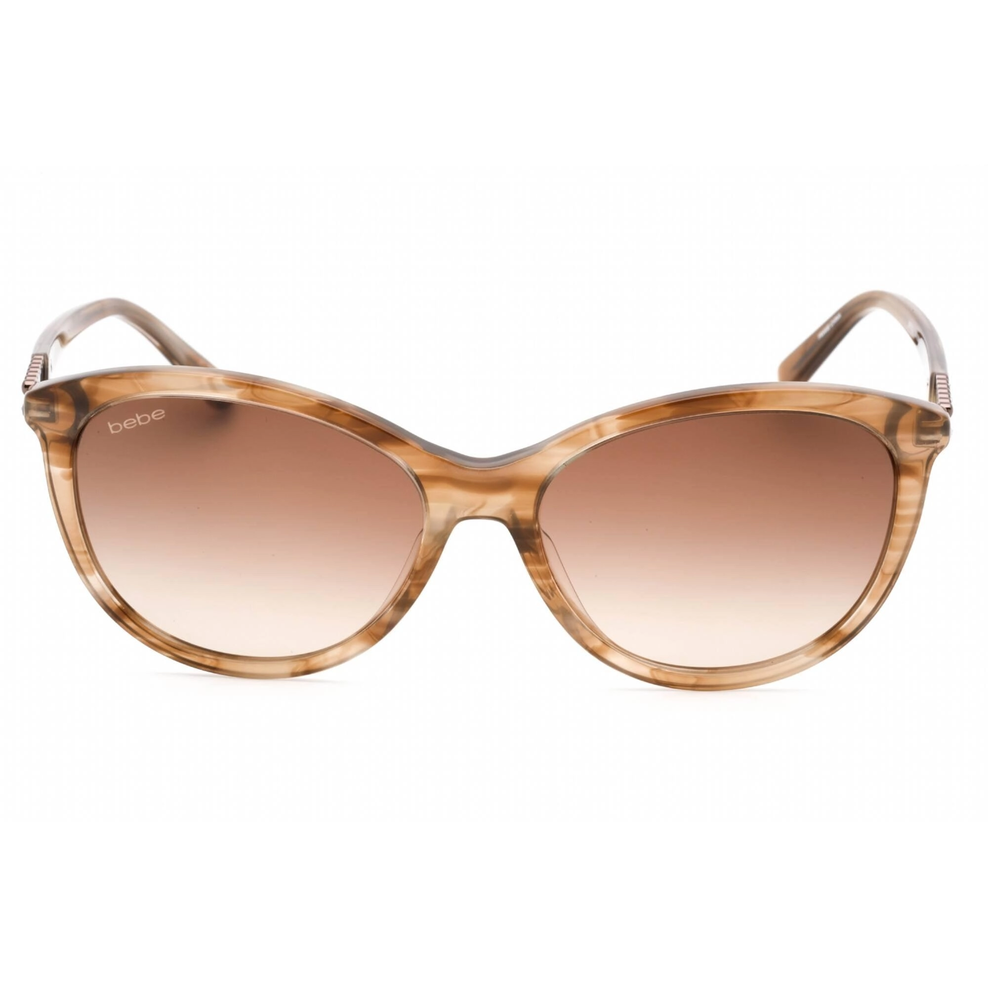 Bebe Women's Sunglasses - Topaz Horn Plastic Oval Fixed Nose Pads Frame | BB7202 200