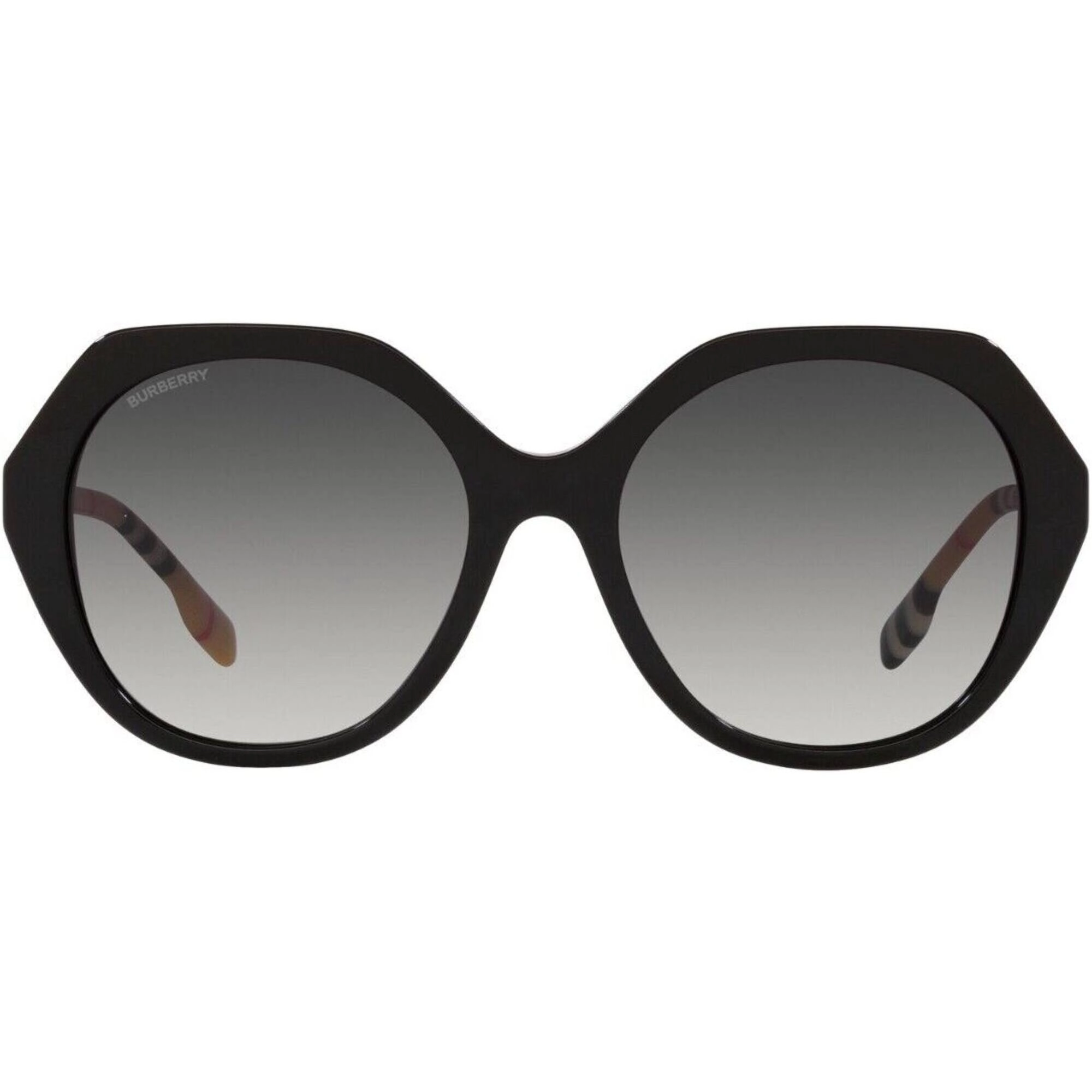 Burberry Women's Sunglasses - Black Geometric Frame Grey Gradient Lens | 4375 38538G