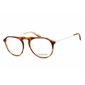 Calvin Klein Women's Eyeglasses - Tortoise/Crystal Yellow Round Frame | CK20703 241