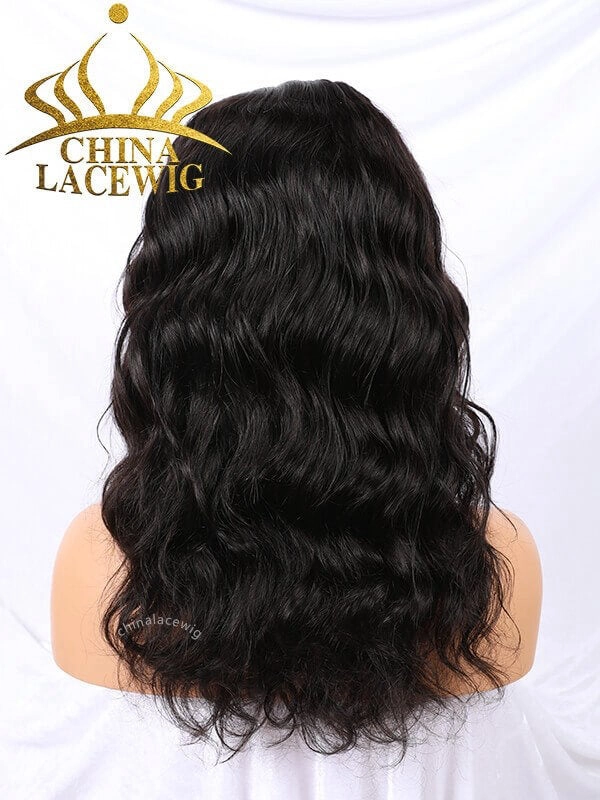 Chinalacewig Custom Color Brazilian Virgin Human Hair Body Wave Full Lace Wig CF409