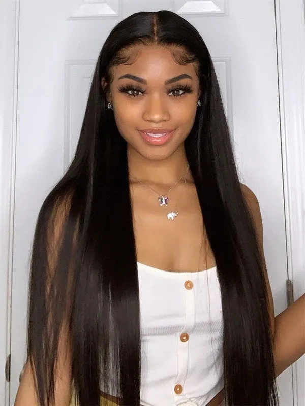 Chinalacewig  Glueless Silky Straight 360 HD Lace Human Hair Wig NCF163