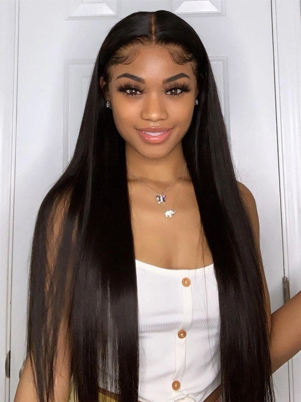 Chinalacewig  Glueless Silky Straight 360 HD Lace Human Hair Wig NCF163