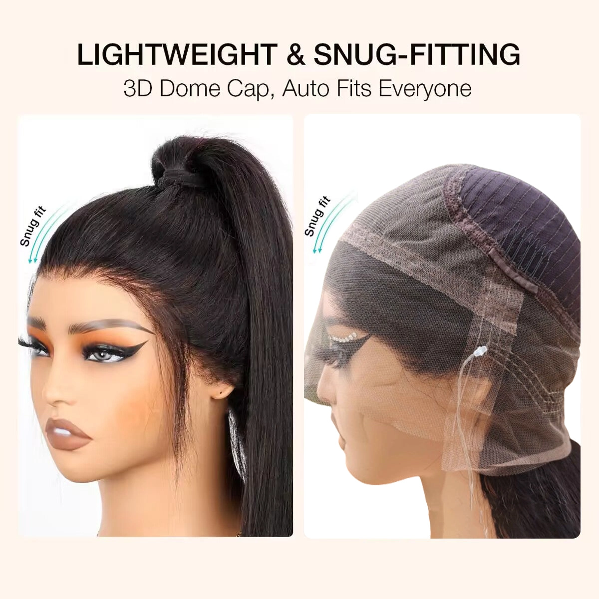 Chinalacewig Top Undetectable Invisible 360 HD Lace Frontal Wig Straight With Pre Pkucked CF168
