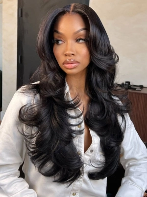 Chinalacewig Undetectable Glueless Body Wave 360 HD Front Lace Wig NCF160