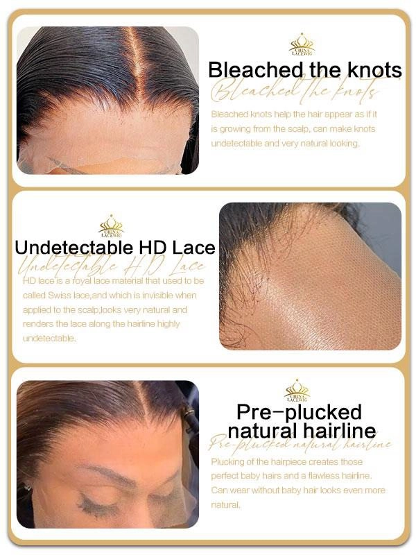Chinalacewig Undetectable HD Lace Loose Wave Lace Front Wig With Pre-plucked Hairline NCF095