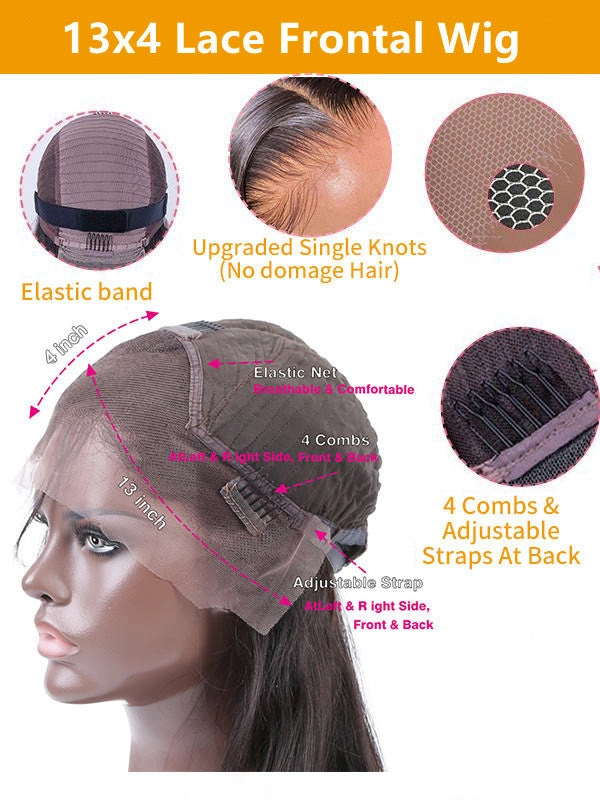Chinalacewig Undetectable HD Lace Loose Wave Lace Front Wig With Pre-plucked Hairline NCF095