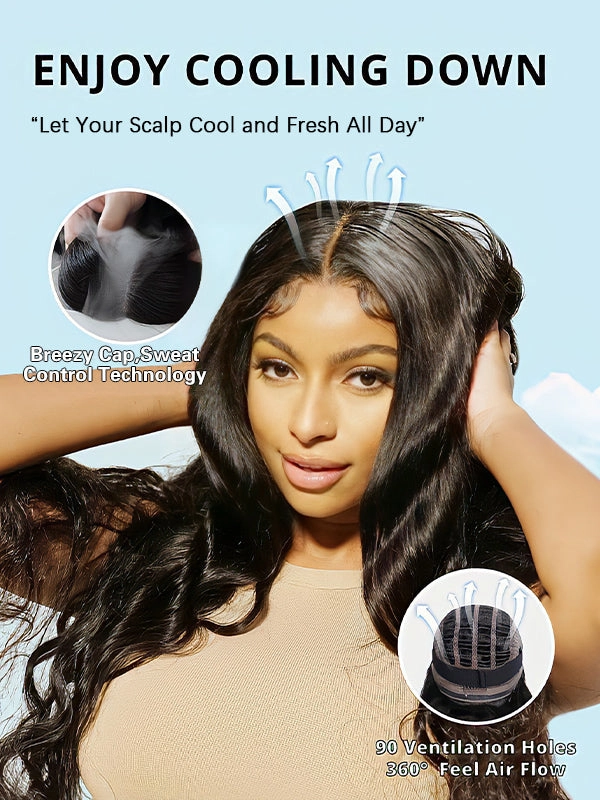 Chinalacewig Wear Go Pre Cut HD Lace 5*5 Closure  Curly Quick & Easy Glueless Wig With Breathable Cap Air Wig CS014