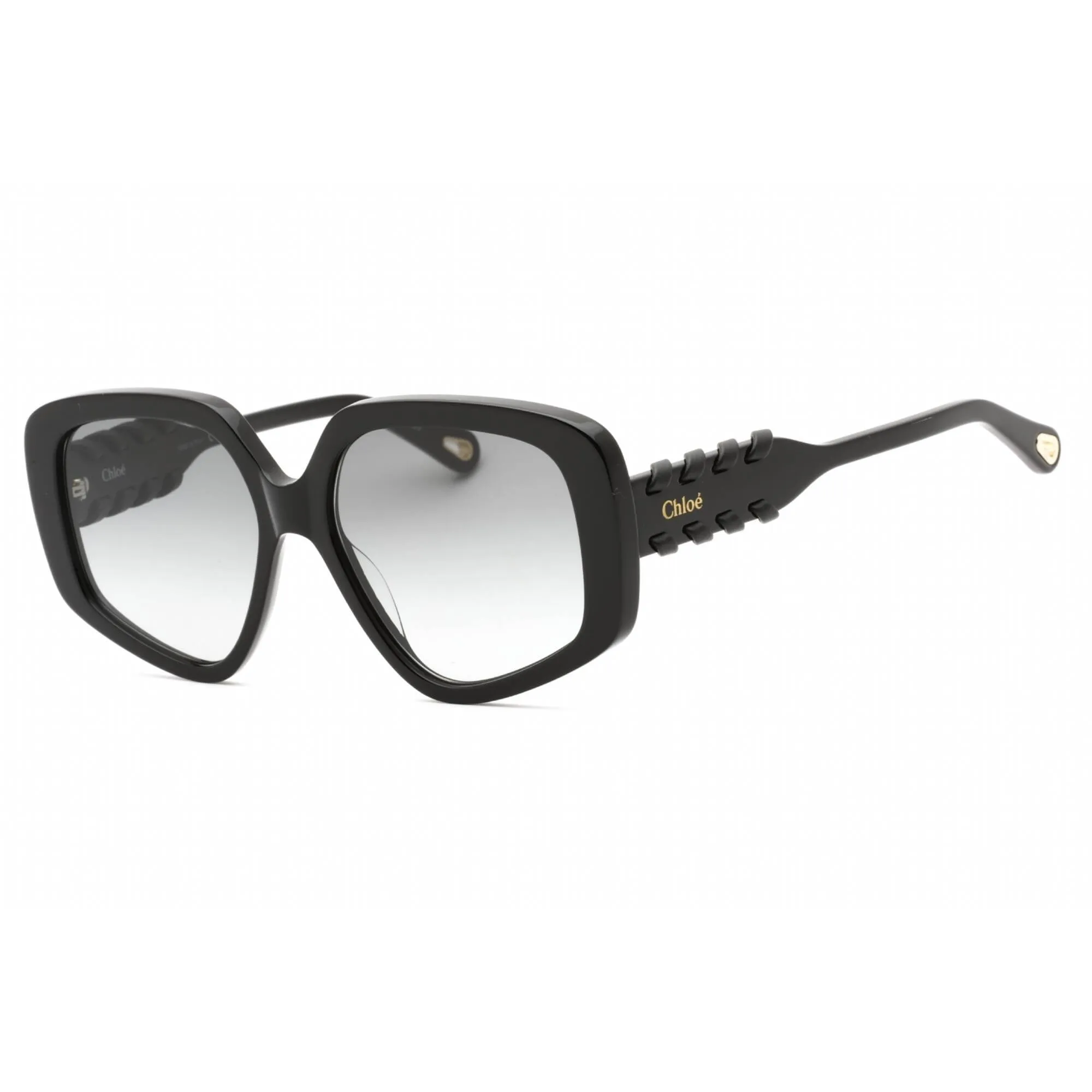 Chloe Women's Sunglasses - Black Geometric Full Rim Plastic Frame | CH0210S 001