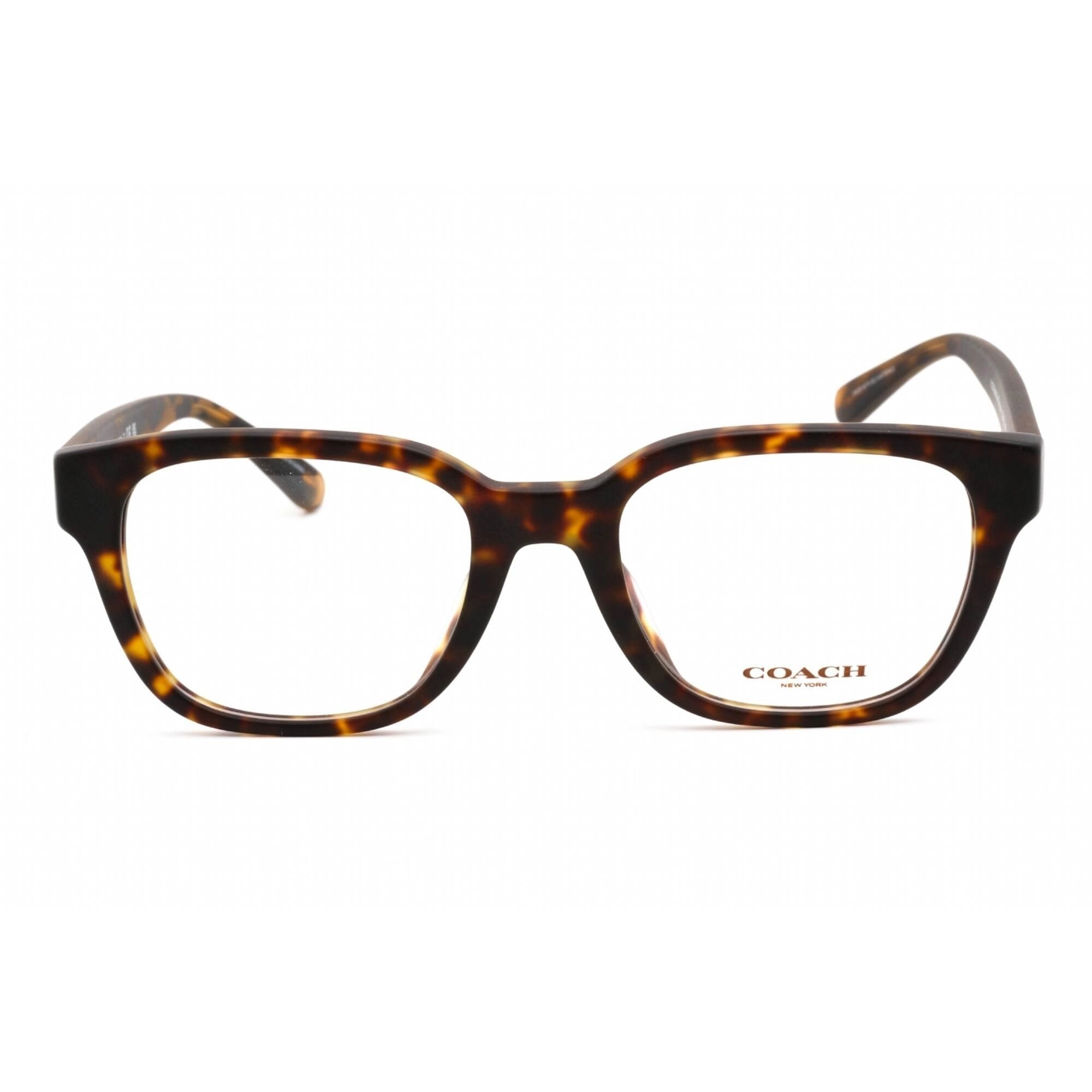 Coach Women's Eyeglasses - Full Rim Square Dark Havana Plastic Frame | 0HC6190U 5120