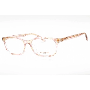 Coach Women's Eyeglasses - Transparent Pink Floral Print Rectangular | 0HC6174F 5695