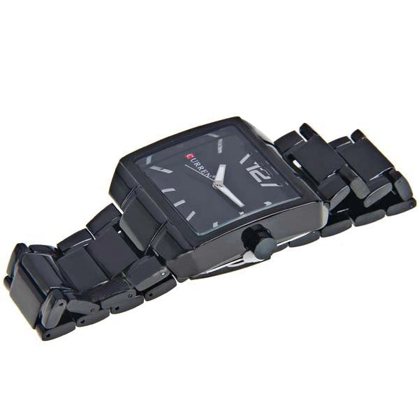 Curren Men's Black Stainless Steel Watch (Black 4cm Dial) - CUR005