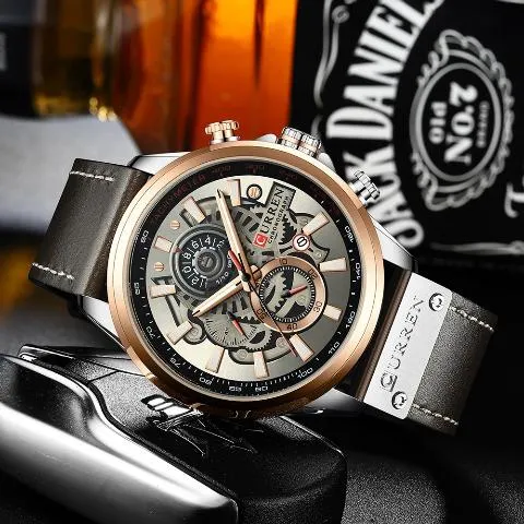 Curren Men's New Creative Chronograph Watch (Dial 4.8cm) - CUR196