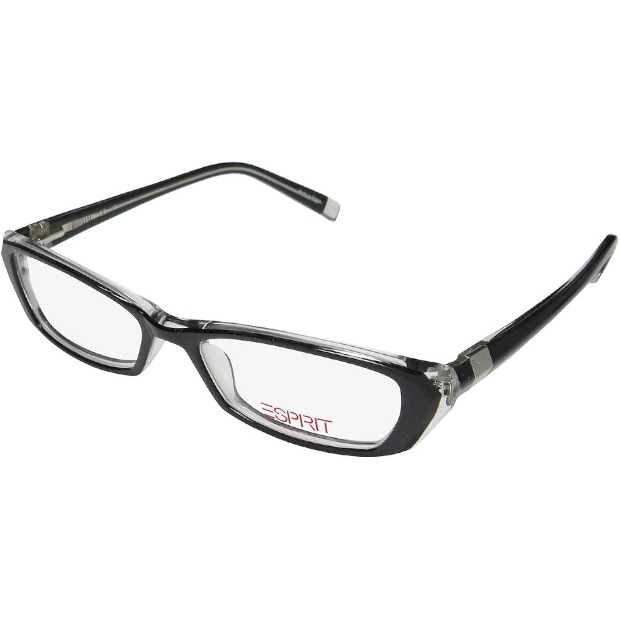 Esprit Women's Eyeglasses - Black Rectangular Frame Demo Lens | ESPRIT 17364 538