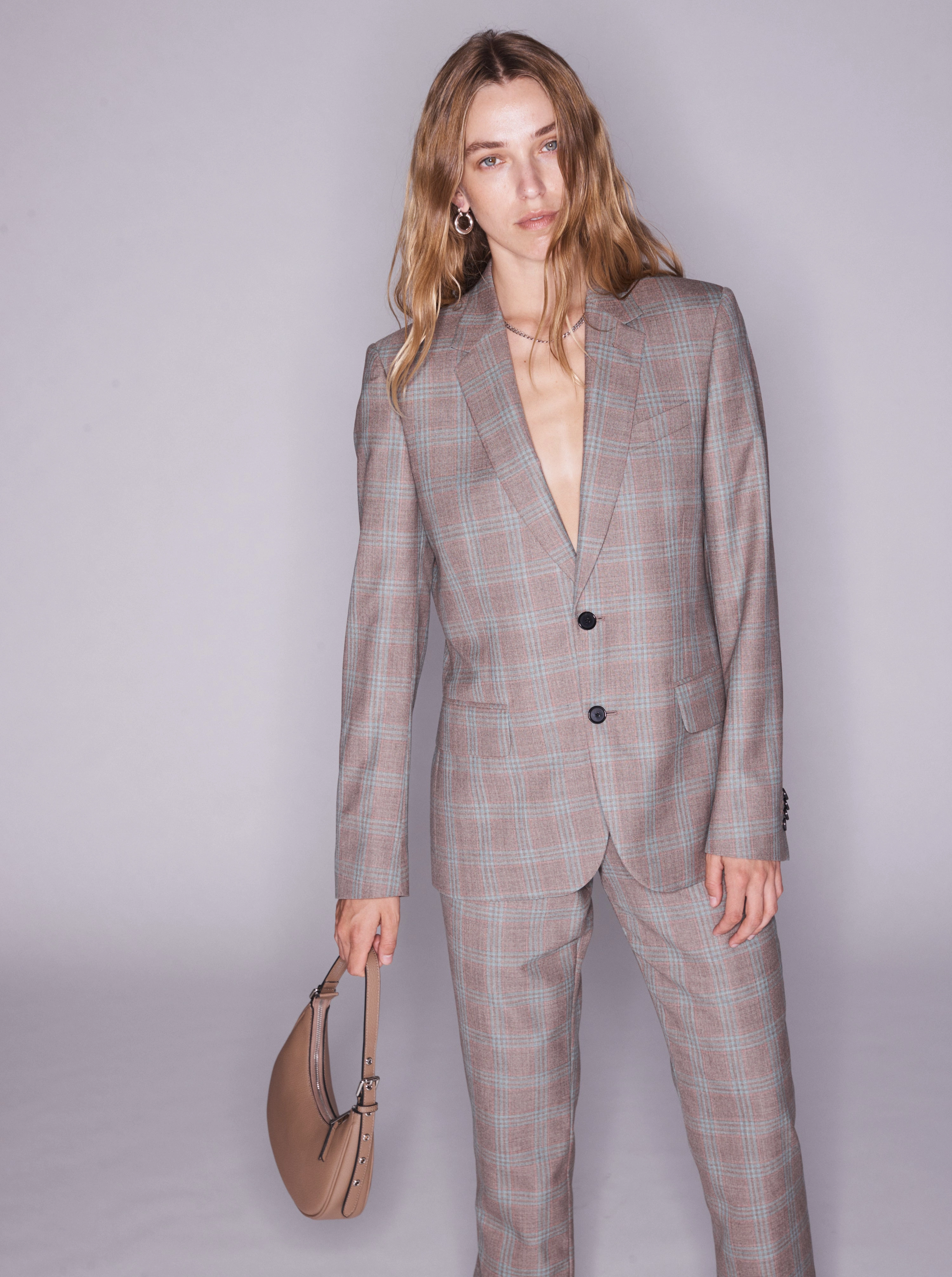 Friday Bag: Taupe Pebbled Leather