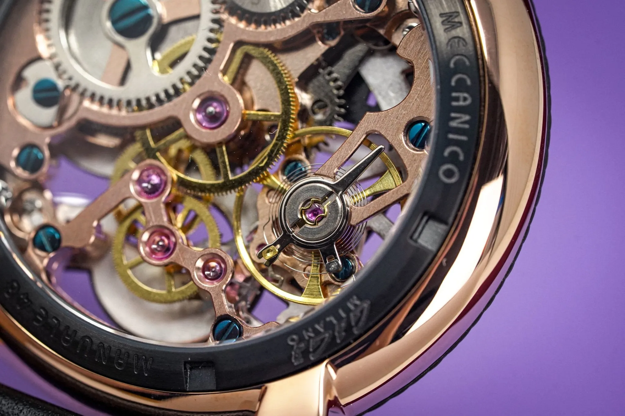 Gaga Milano Watch Neymar Jr. Skeleton Rose Gold Carbon Limited Edition