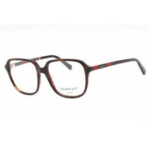 Gant Women's Eyeglasses - Dark Havana Plastic Square Shape Full Rim Frame | GA4155 052