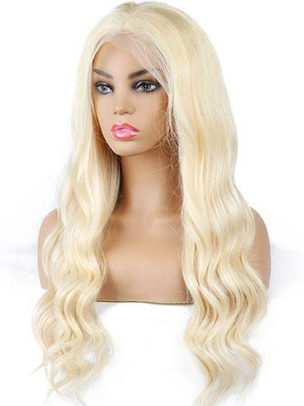 Glueless For Beginners Gorgeous Blonde  Human Hair 13x4 Transparent Lace Front Wig NCF95