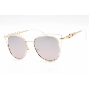 Guess Factory Women's Sunglasses - Shiny Rose Gold Cat Eye Metal Frame | GF0343 28U