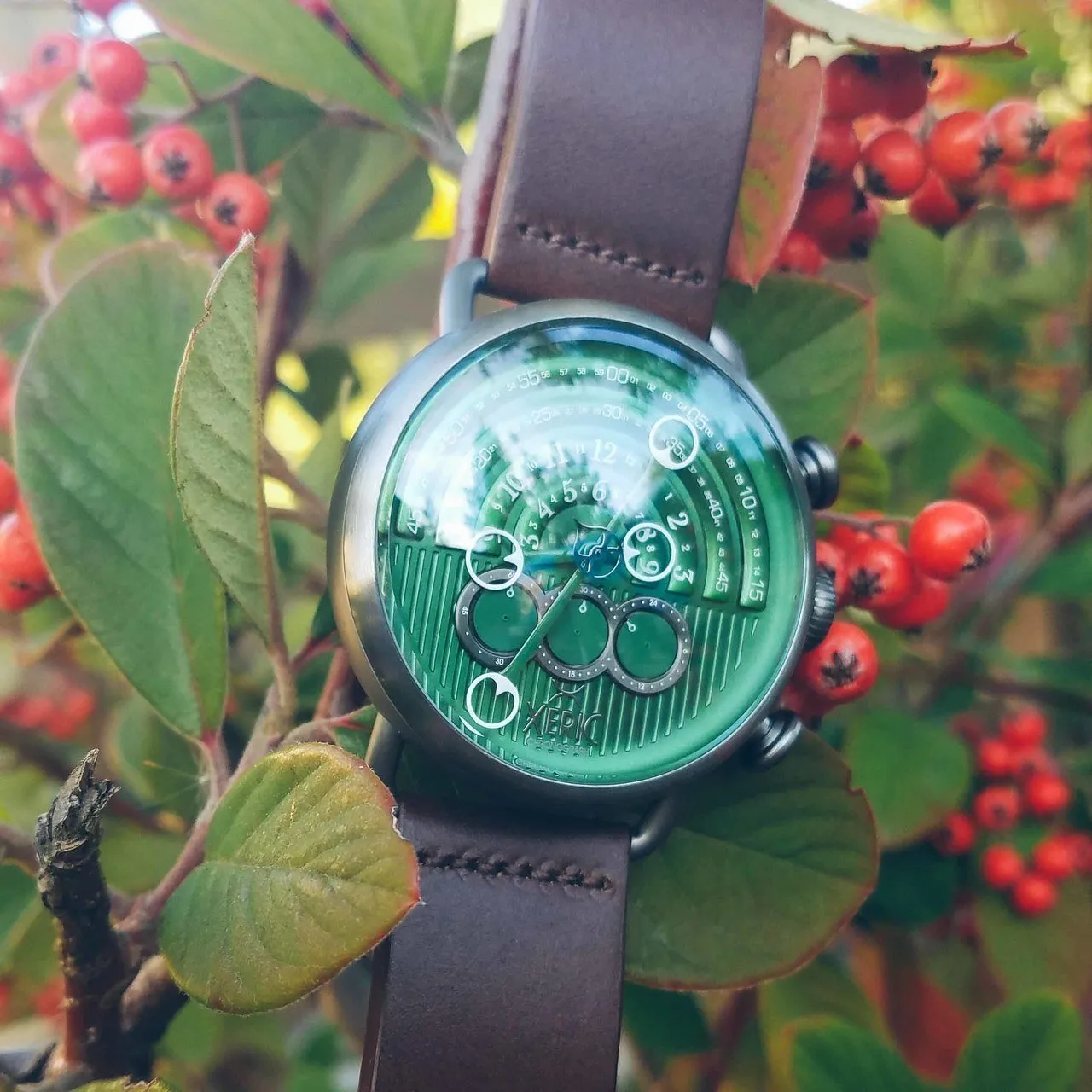 Halograph Chrono Sapphire Gunmetal Green