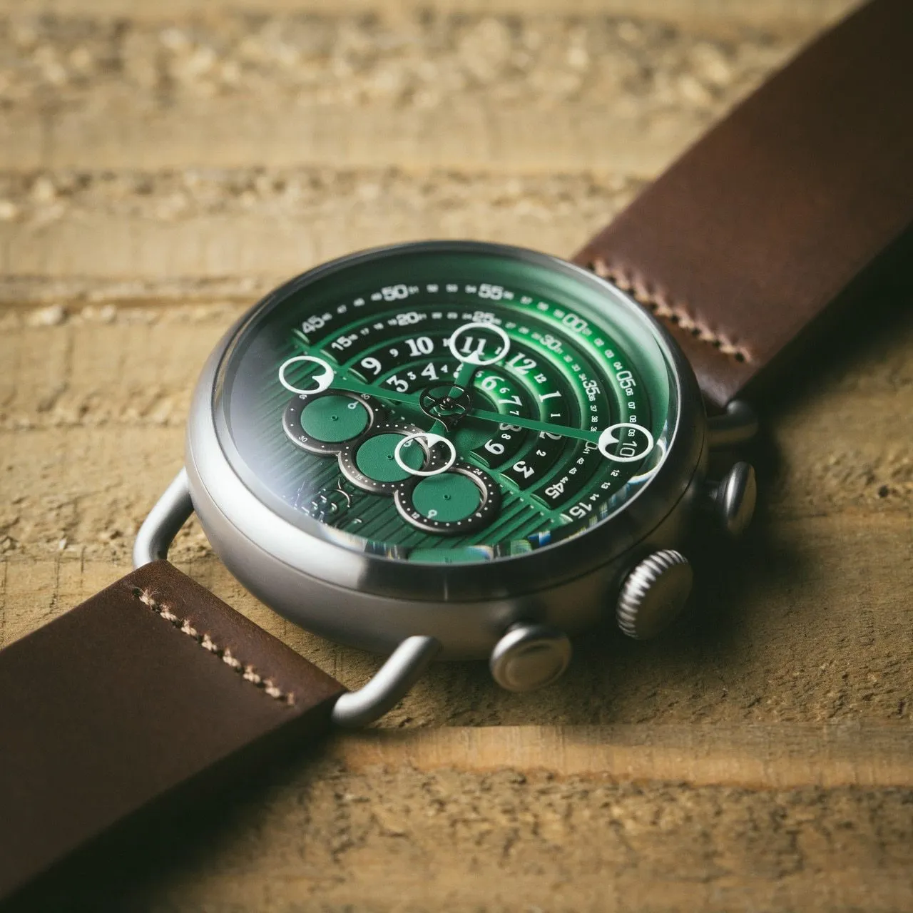 Halograph Chrono Sapphire Gunmetal Green