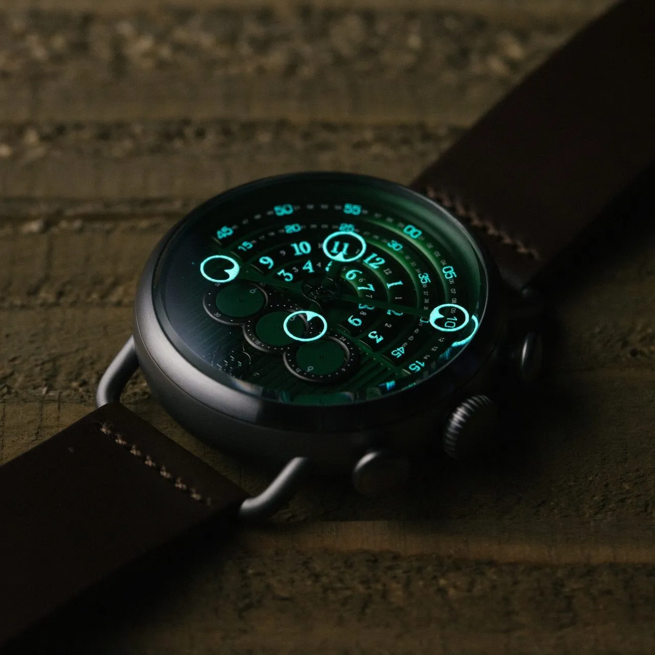 Halograph Chrono Sapphire Gunmetal Green