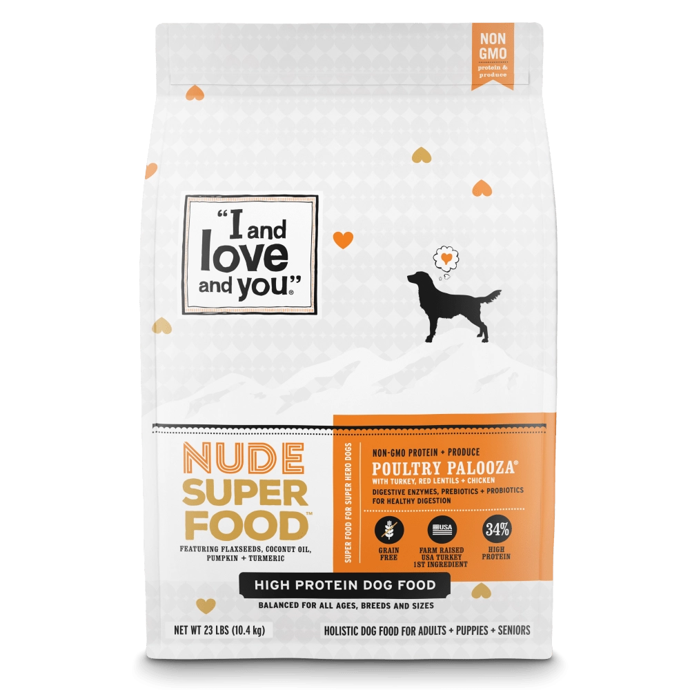 I and Love and You Grain Free Nude Super Food Poultry Palooza Dry Dog Food