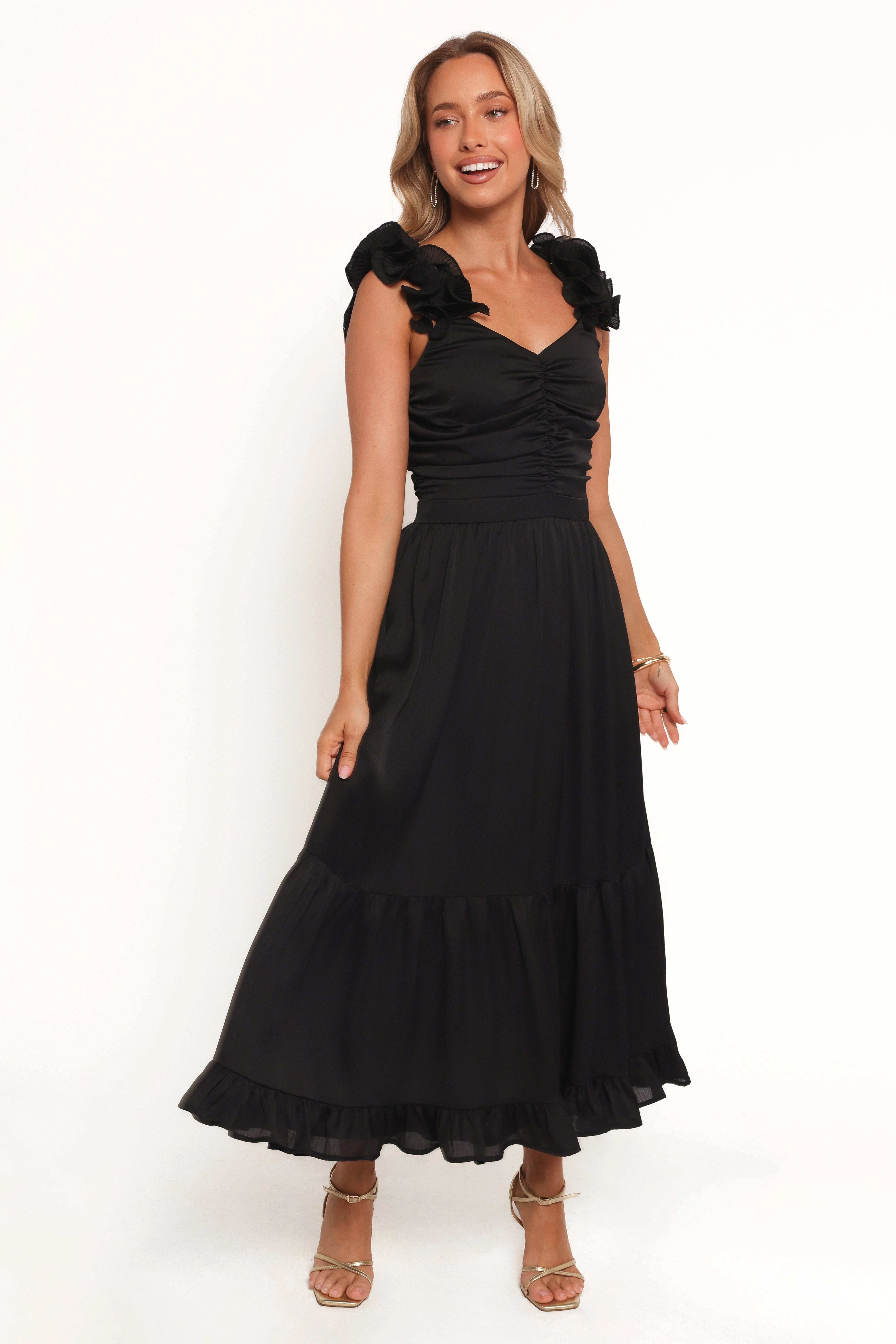 Inca Midi Dress - Black