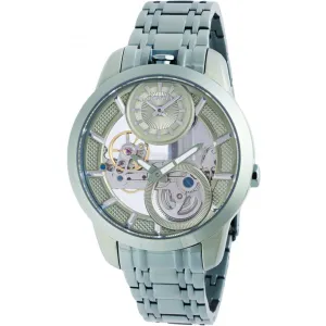 Invicta Men's Watch - Objet D Art Mechanical Skeleton Dial Green Steel Bracelet |44335