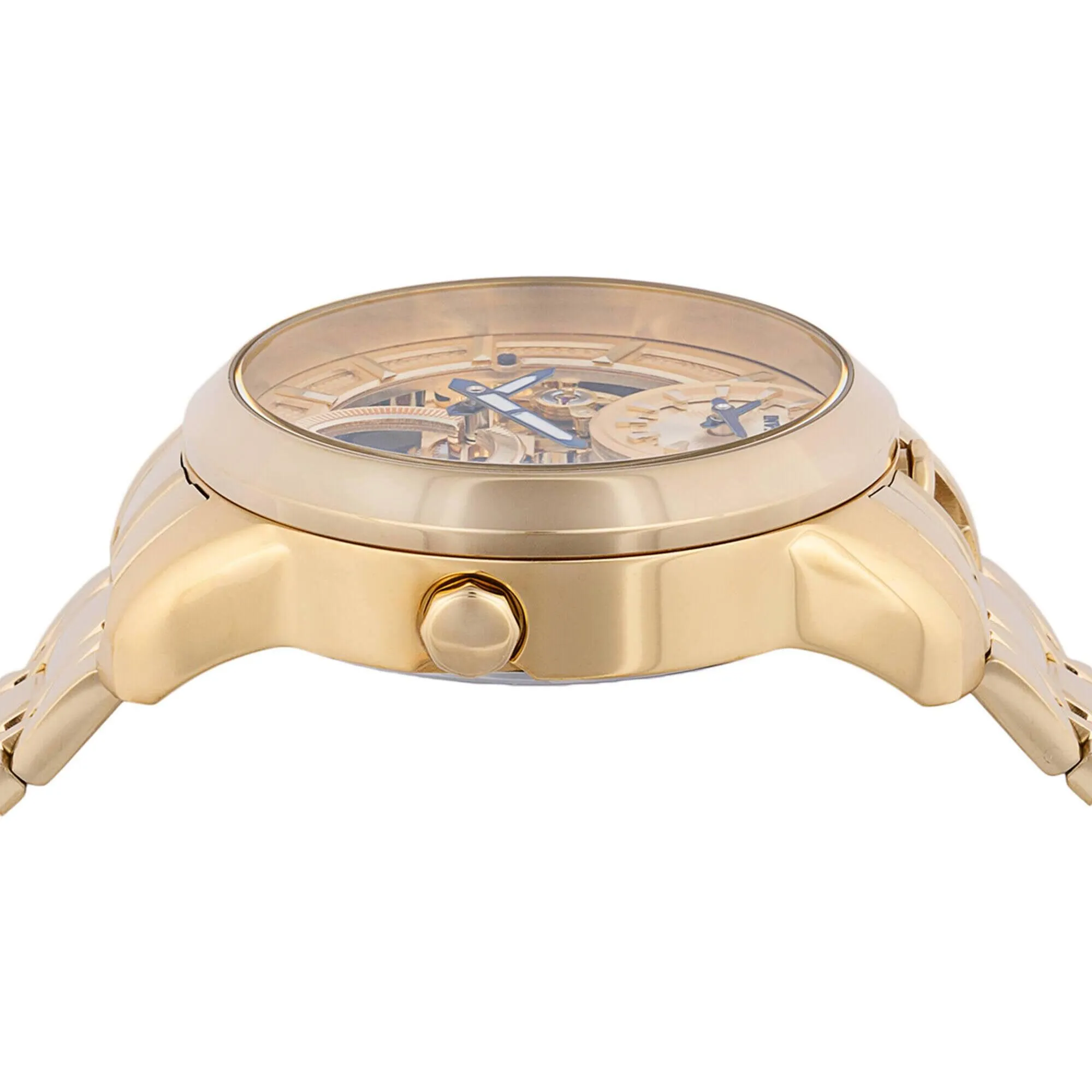 Invicta Men's Watch - Objet D Art Skeleton Dial Yellow Gold Steel Bracelet | 44330