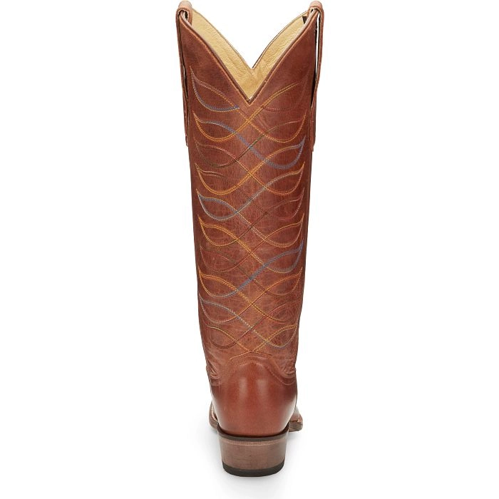 Justin Ladies VN4461 Whitley Cowboy Boots in Rust