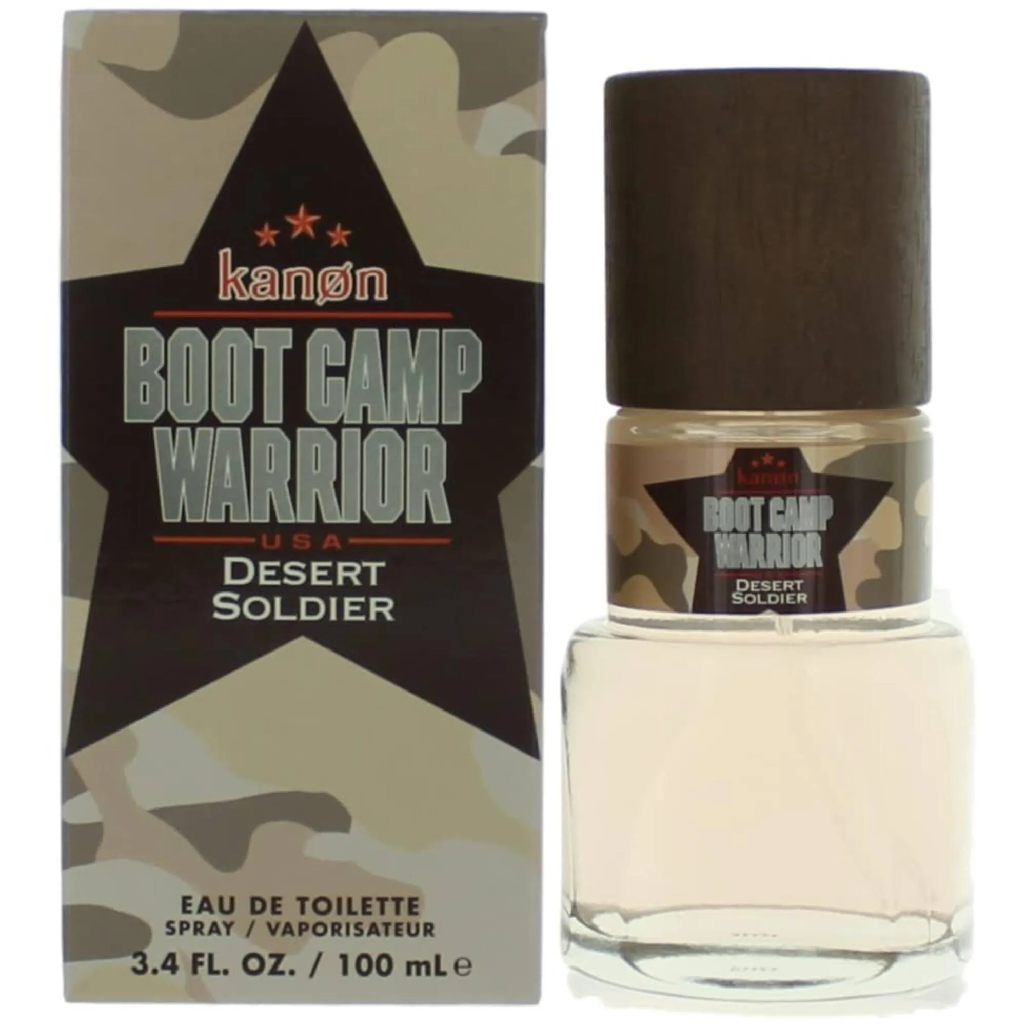 Kanon Men's Eau De Toilette Spray - Boot Camp Warrior Desert Soldier, 3.4 oz