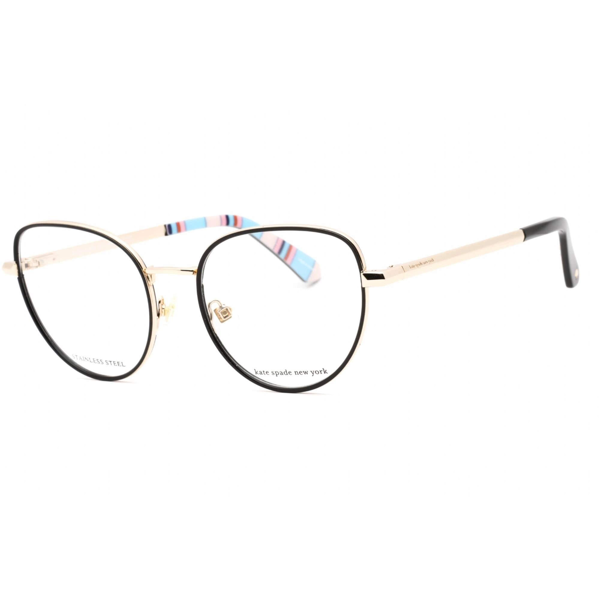 Kate Spade Women's Eyeglasses - Black Cat Eye Frame Clear Demo Lens | AYLA 0807 00