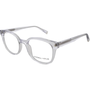 Kendall   Kylie Women's Eyeglasses - Crystal Round Frame Demo Lens | KKO106 VIOLET 971