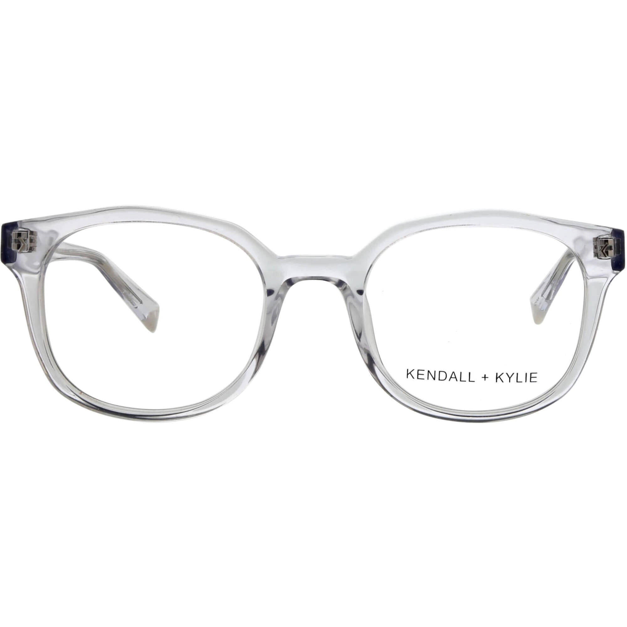 Kendall   Kylie Women's Eyeglasses - Crystal Round Frame Demo Lens | KKO106 VIOLET 971