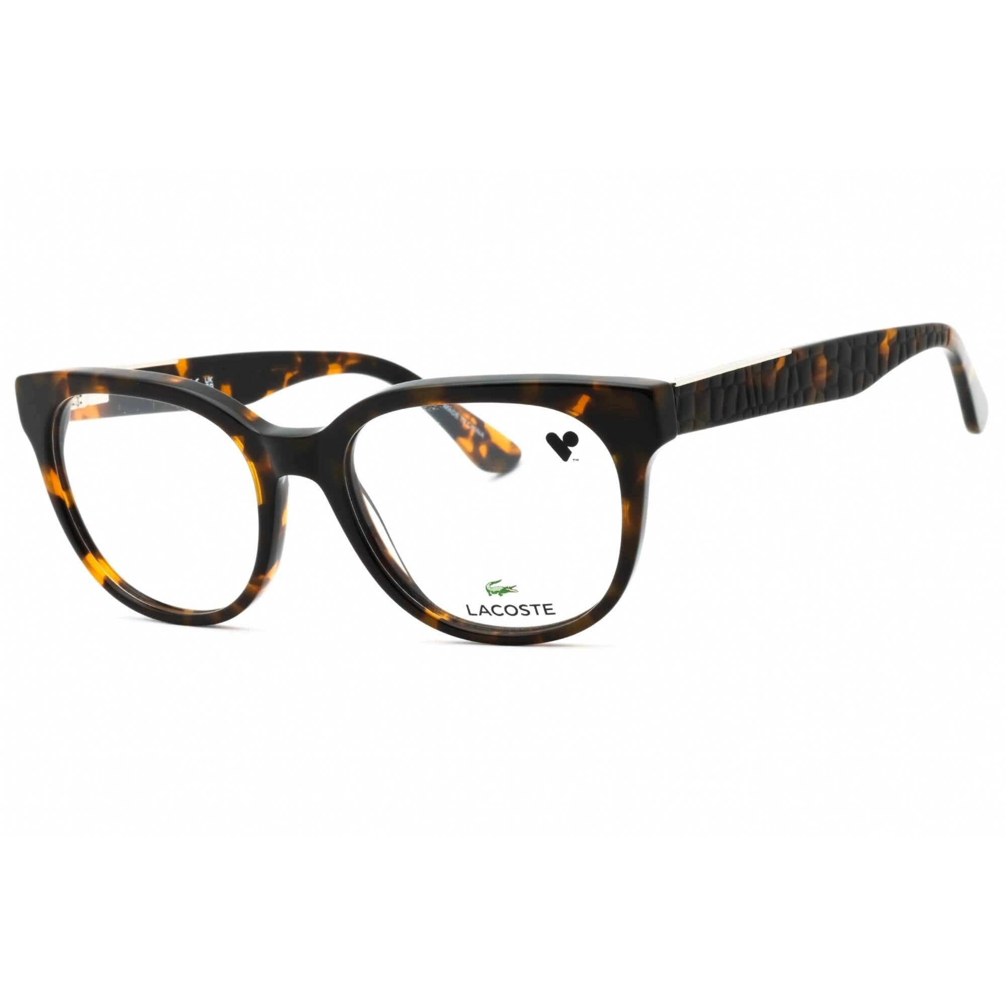 Lacoste Women's Eyeglasses - Havana Acetate Square Shape Full Rim Frame | L2901 230