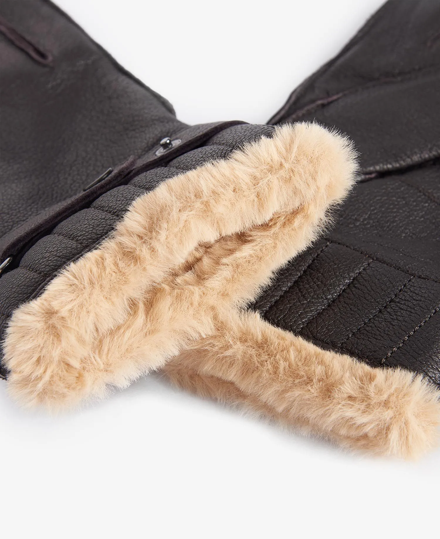 Leather Utility Gloves Brown