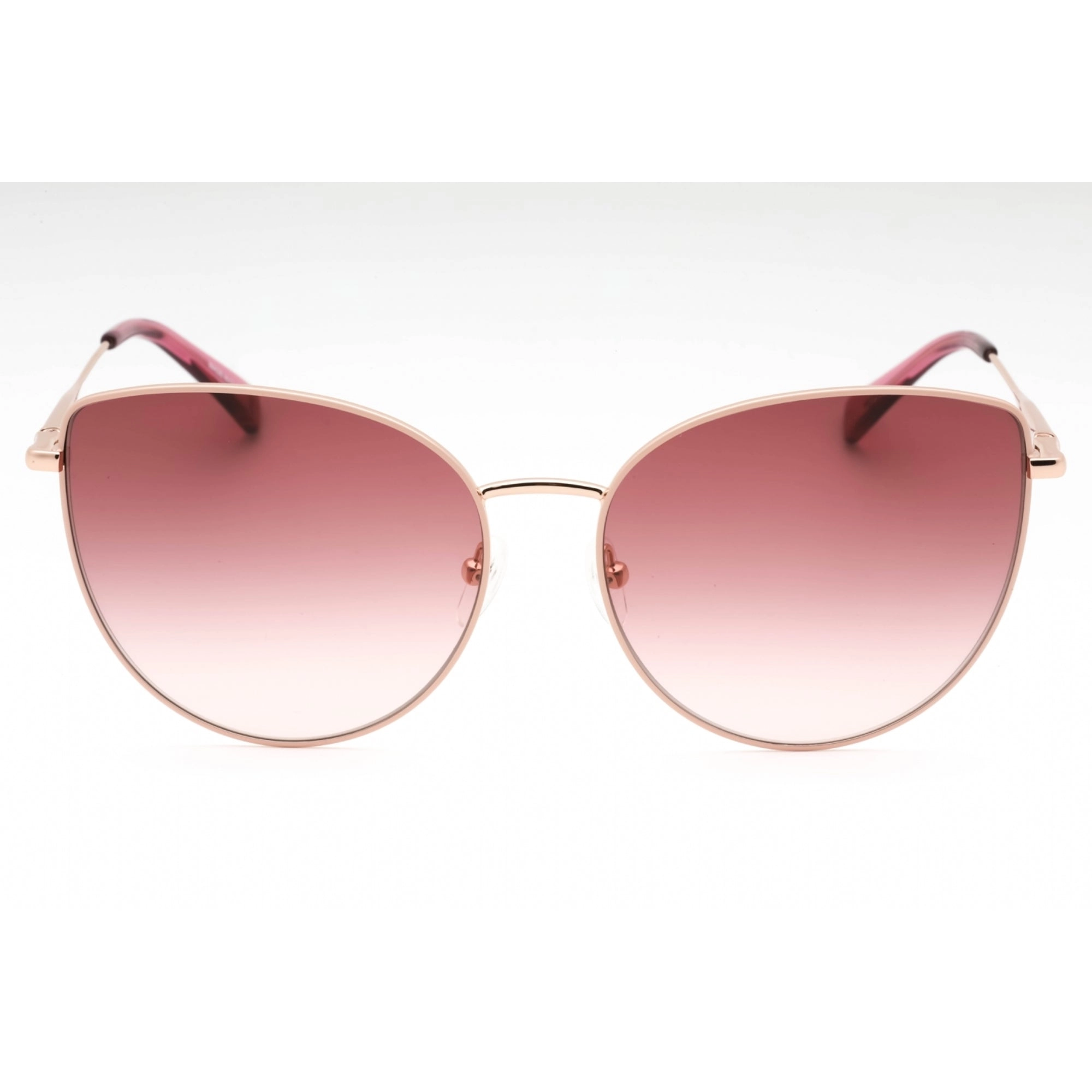 Longchamp Women's Sunglasses - Rose Gold Metal Cat Eye Full Rim Frame | LO158S 729