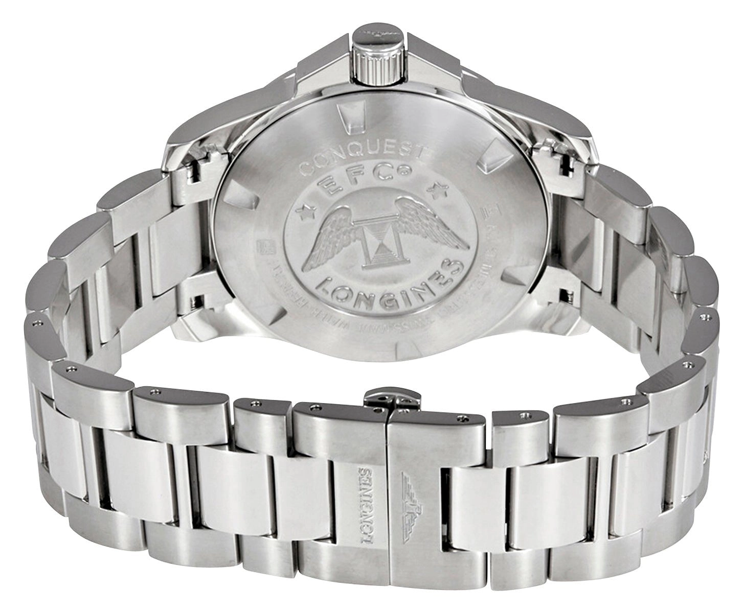 Longines Conquest Automatic Stainless Steel Silver Dial Date Divers Mens Watch L3.778.4.76.6