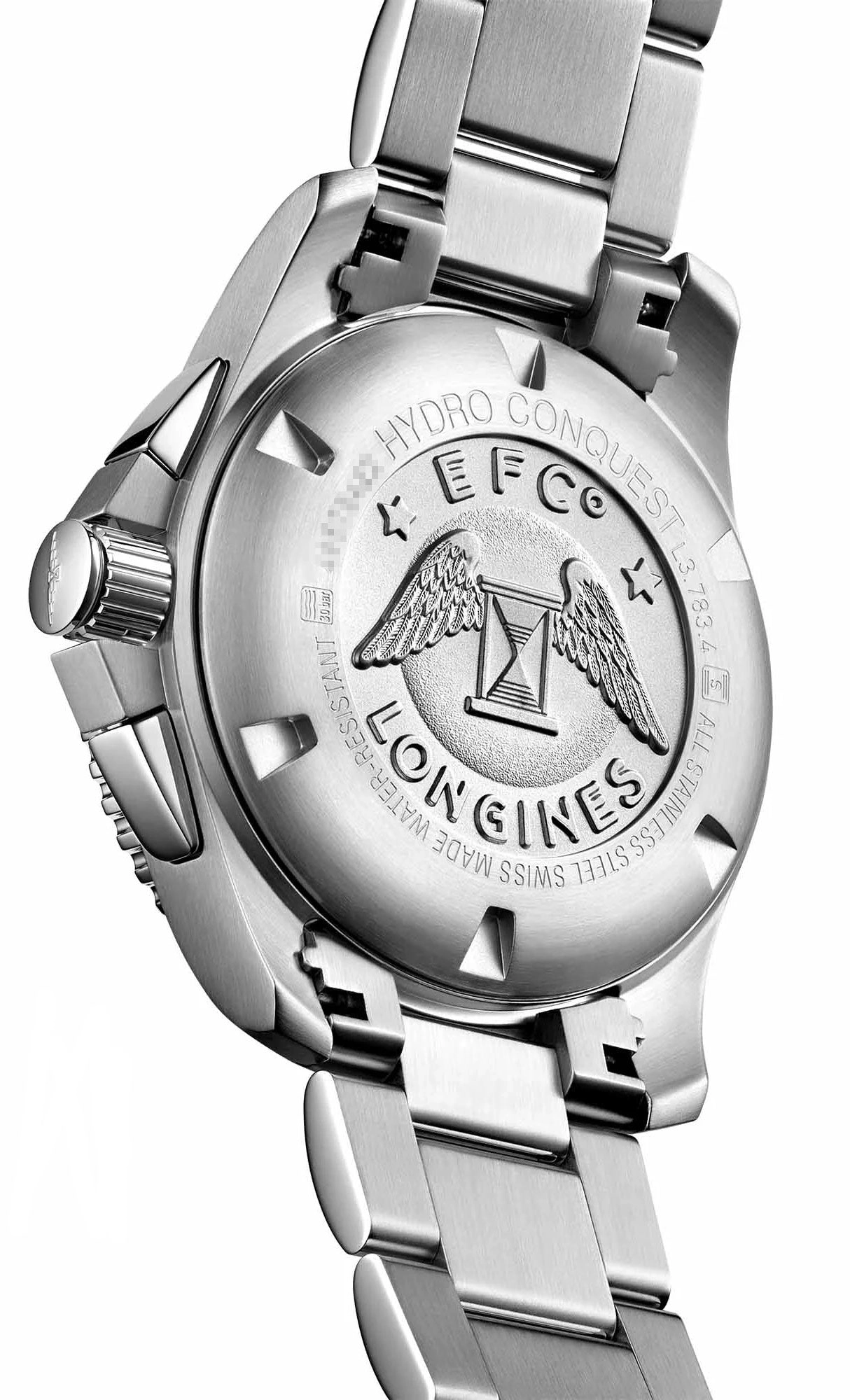 Longines HydroConquest Automatic Chronograph Stainless Steel Blue Dial Date Divers Mens Watch L3.783.4.96.6