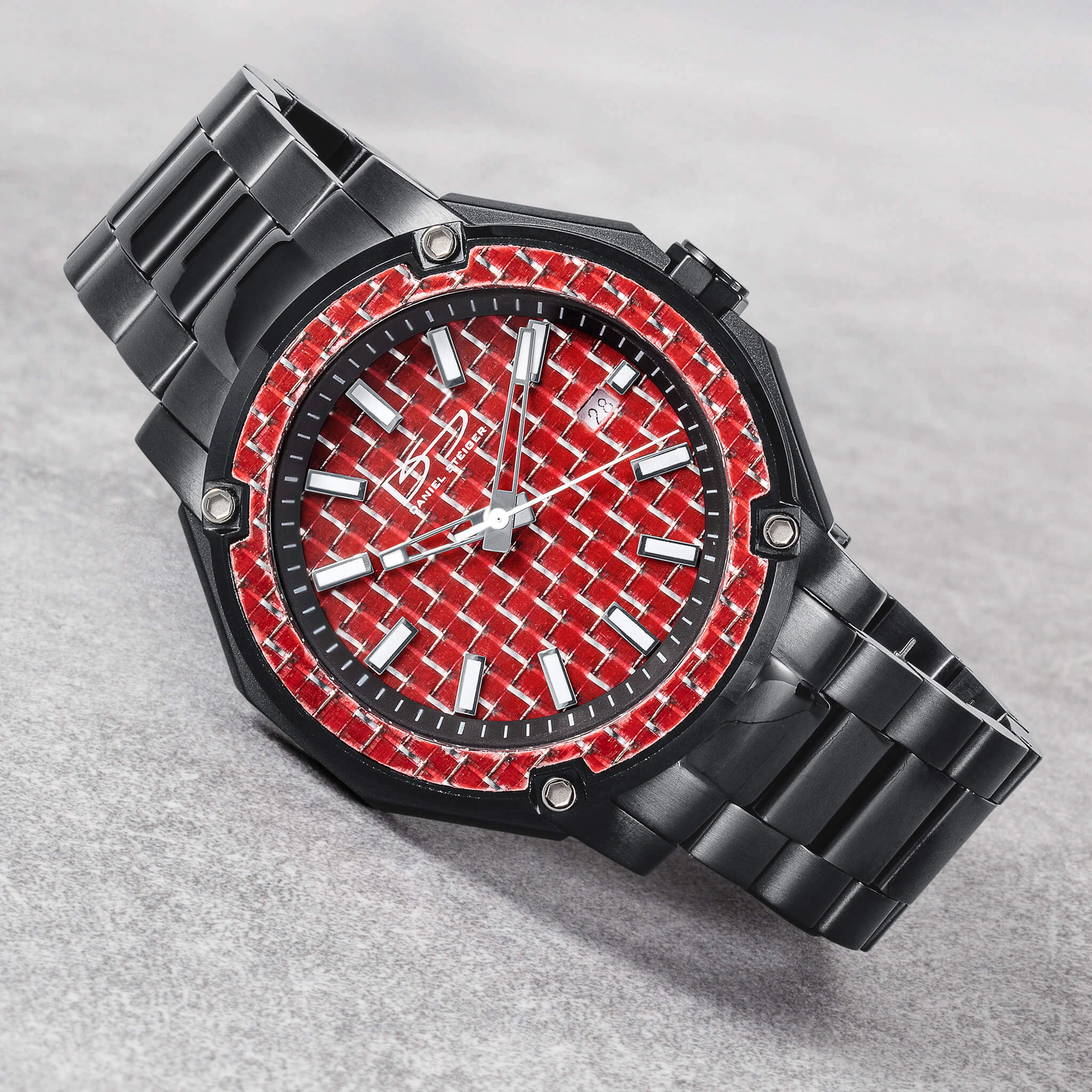 Matrix Carbon Fiber Red Men's Watch