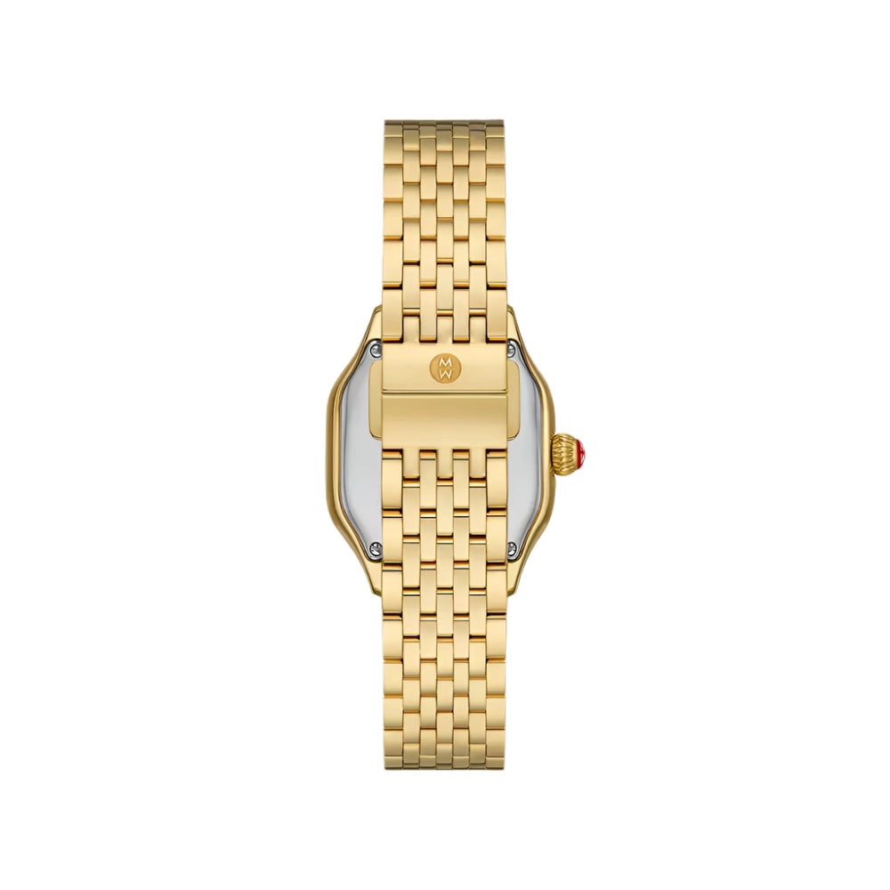 Michele Meggie 18k Gold-Plated Diamond Dial Watch