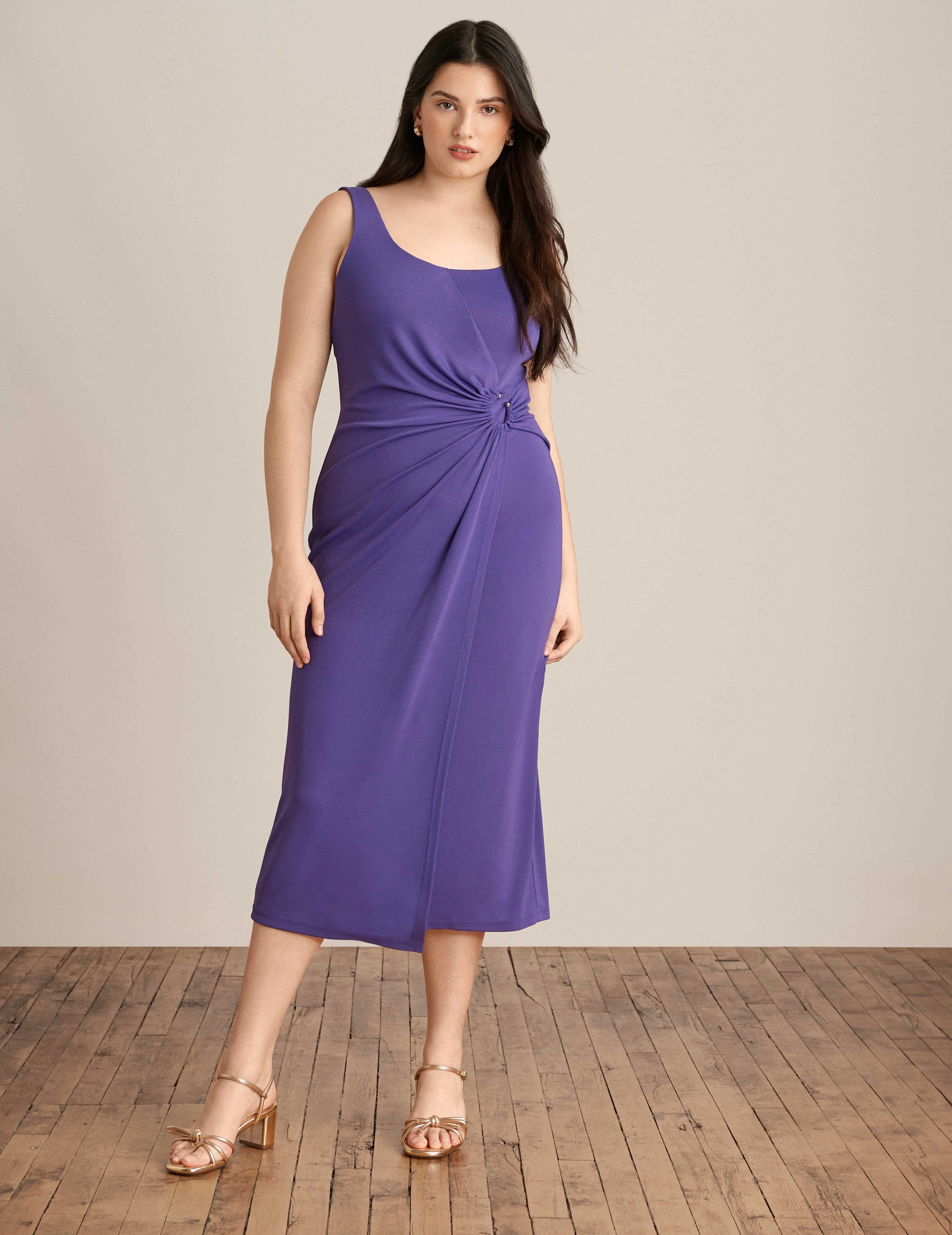 Midi Dress With Ring Hardware - Sale