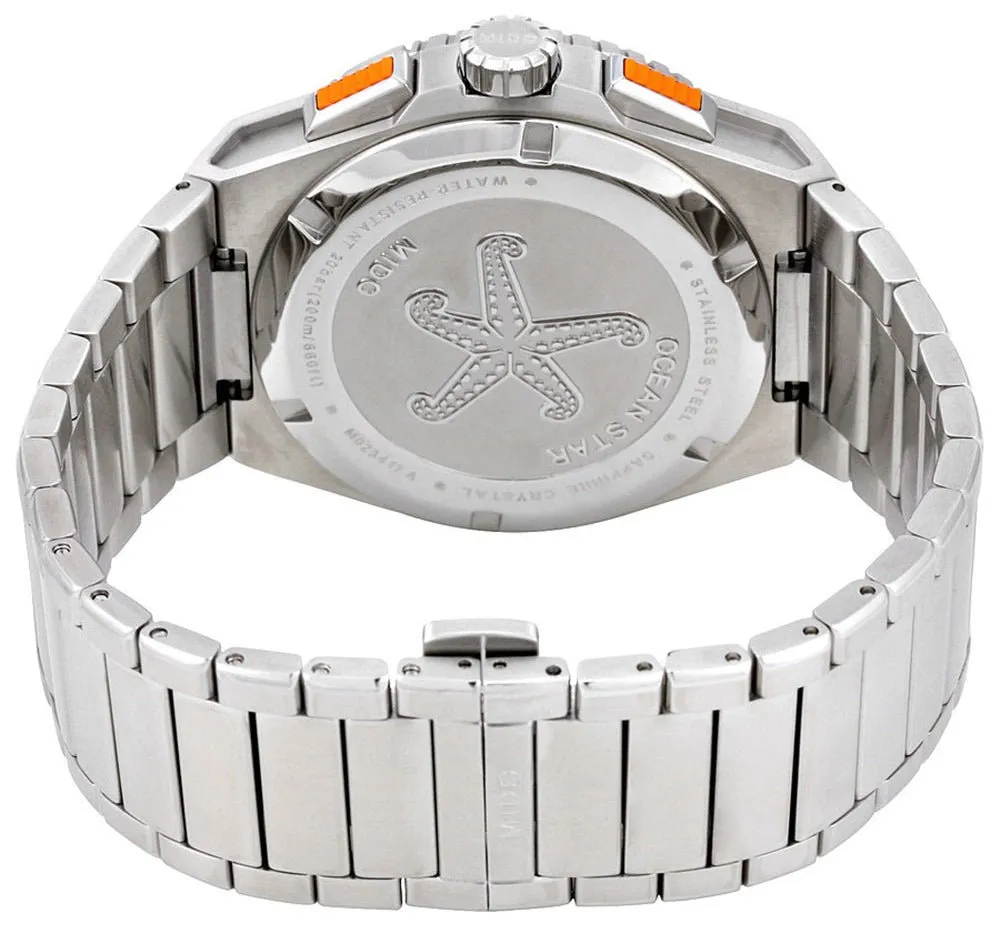 Mido Ocean Star Chronograph Stainless Steel Blue Dial Date Quartz Divers Mens Watch M023.417.11.041.00