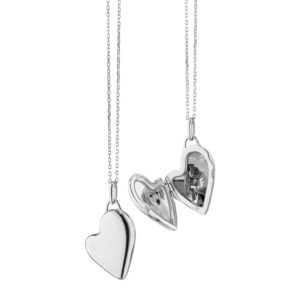 Monica Rich Kosann Petite Slim Heart Locket Necklace