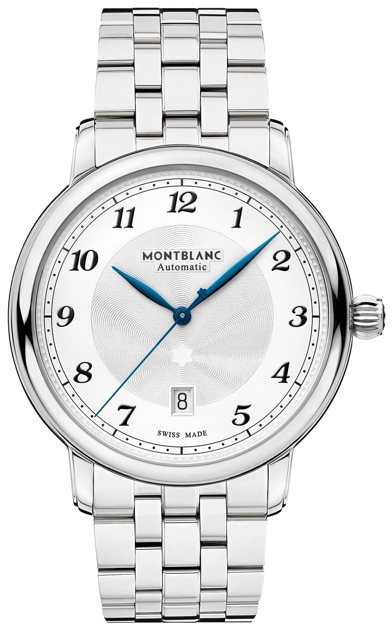 Montblanc Star Legacy Automatic Stainless Steel Silver Dial Date Mens Watch 117324