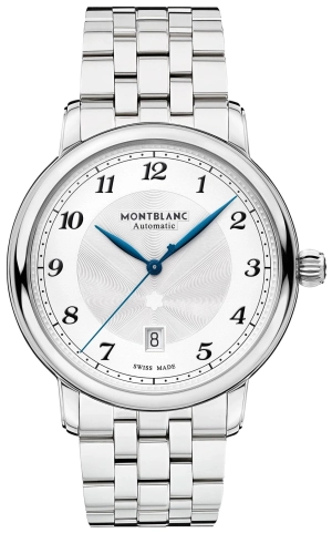 Montblanc Star Legacy Automatic Stainless Steel Silver Dial Date Mens Watch 117324