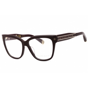 Philipp Plein Women's Eyeglasses - Bordeaux Plastic Full Rim Cat Eye | VPP051M 0G96