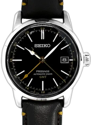 Presage Craftsmanship Urushi GMT Lacquer Black Ref. SARH001