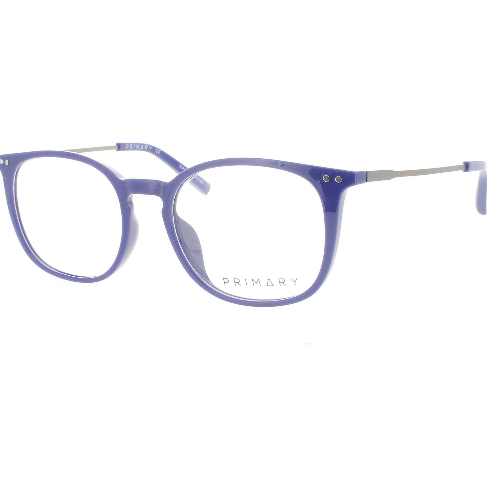 Primary Women's Eyeglasses - Demo Lens Plastic/Metal Cat Eye Full Rim | PN502 BLUE